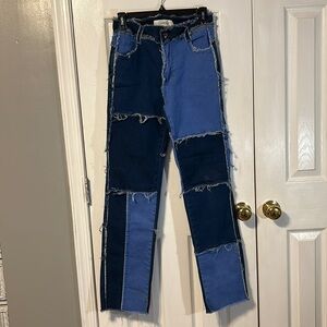 CIDER Patchwork Jeans size M